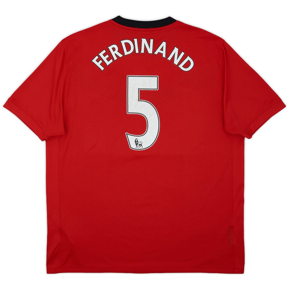2009-10 Manchester United Home Shirt Ferdinand #5 - 6/10 - (XL)