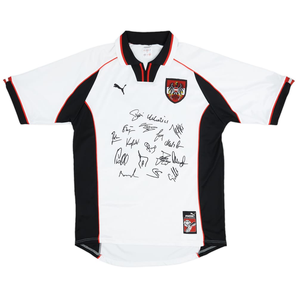 1998 Austria 'Signed' Home Shirt - 8/10 - (L)