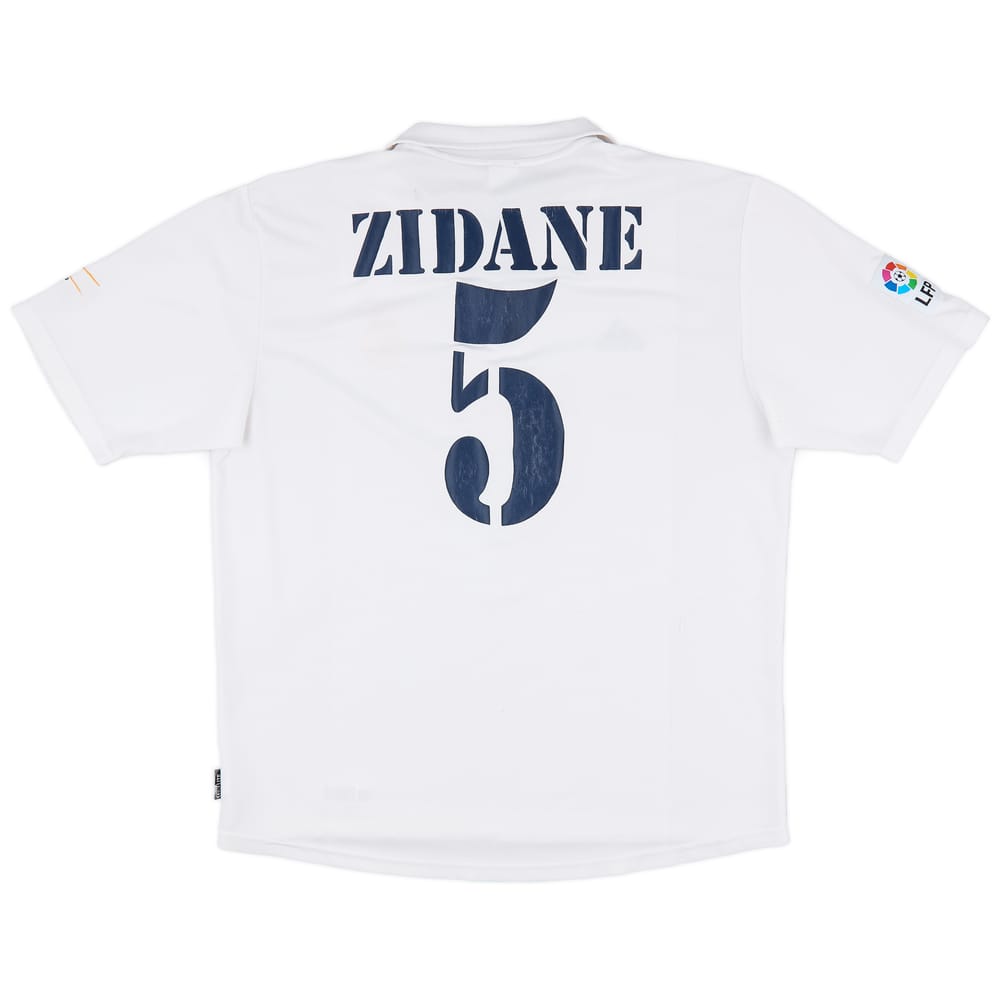 2001 Real Madrid Home Shirt Zidane #5 - 5/10 - (XL)