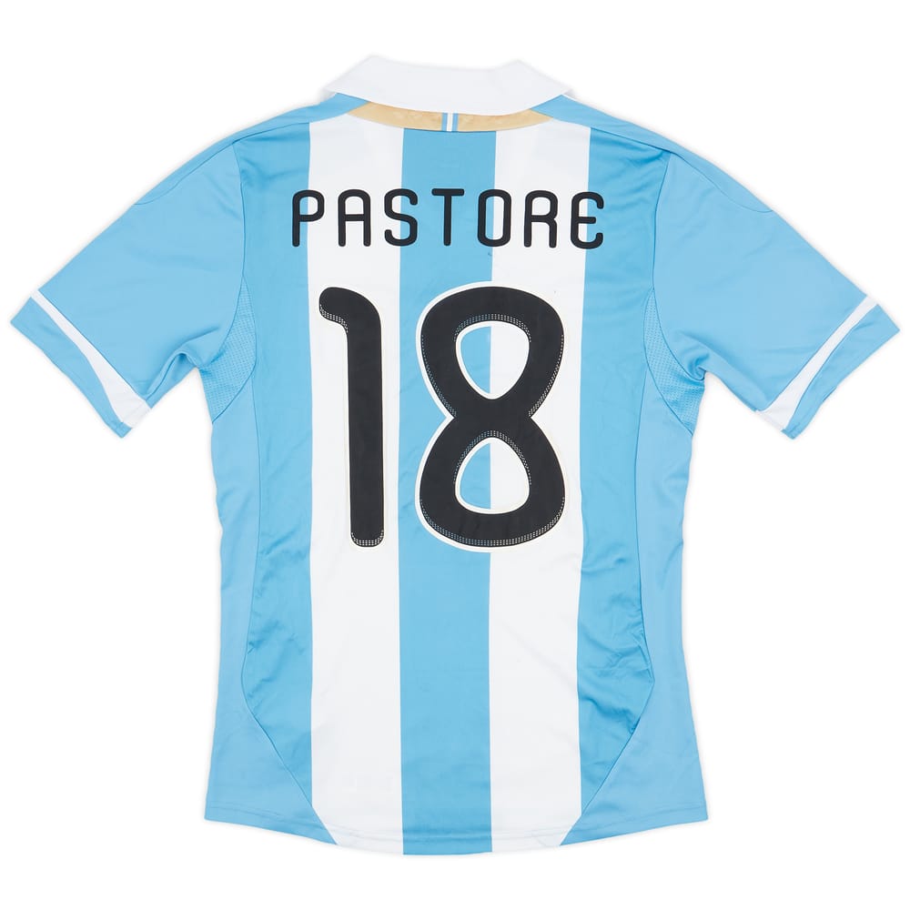 2011-13 Argentina Home Shirt Pastore #18 - 4/10 - (S)