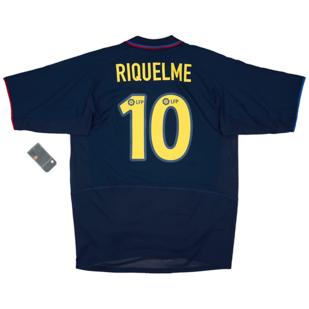 2002-03 Barcelona Player Issue Away Shirt Riquelme #10 (XL)