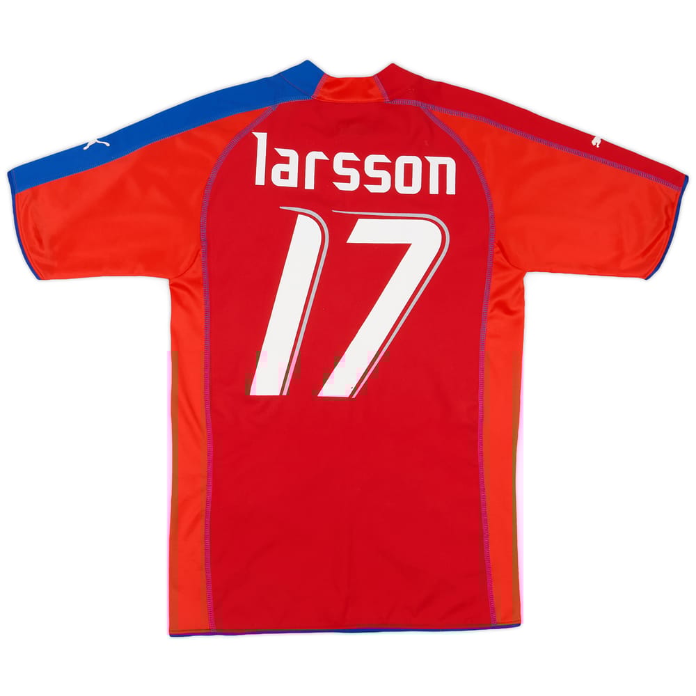 2006-07 Helsingborgs Home Shirt Larsson #17 - 7/10 - (S)