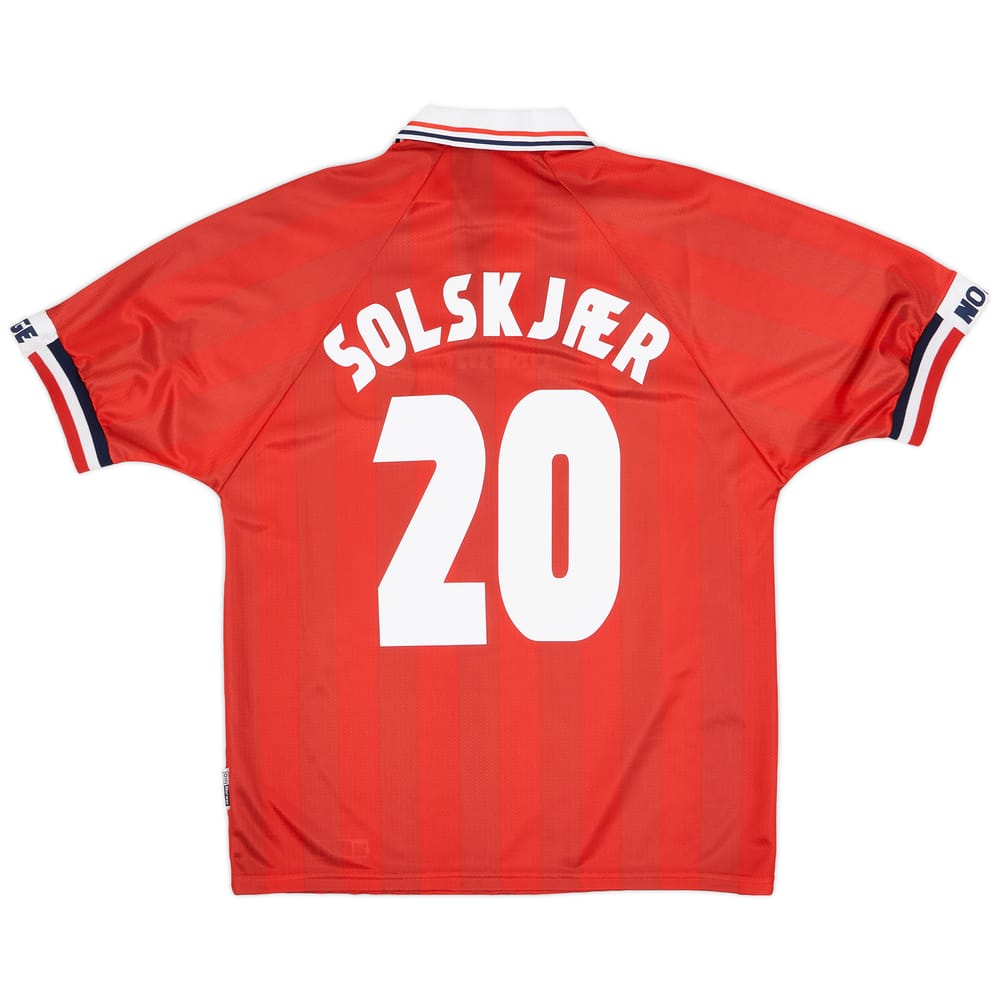 1998-00 Norway Home Shirt Solskjaer #20 (L)