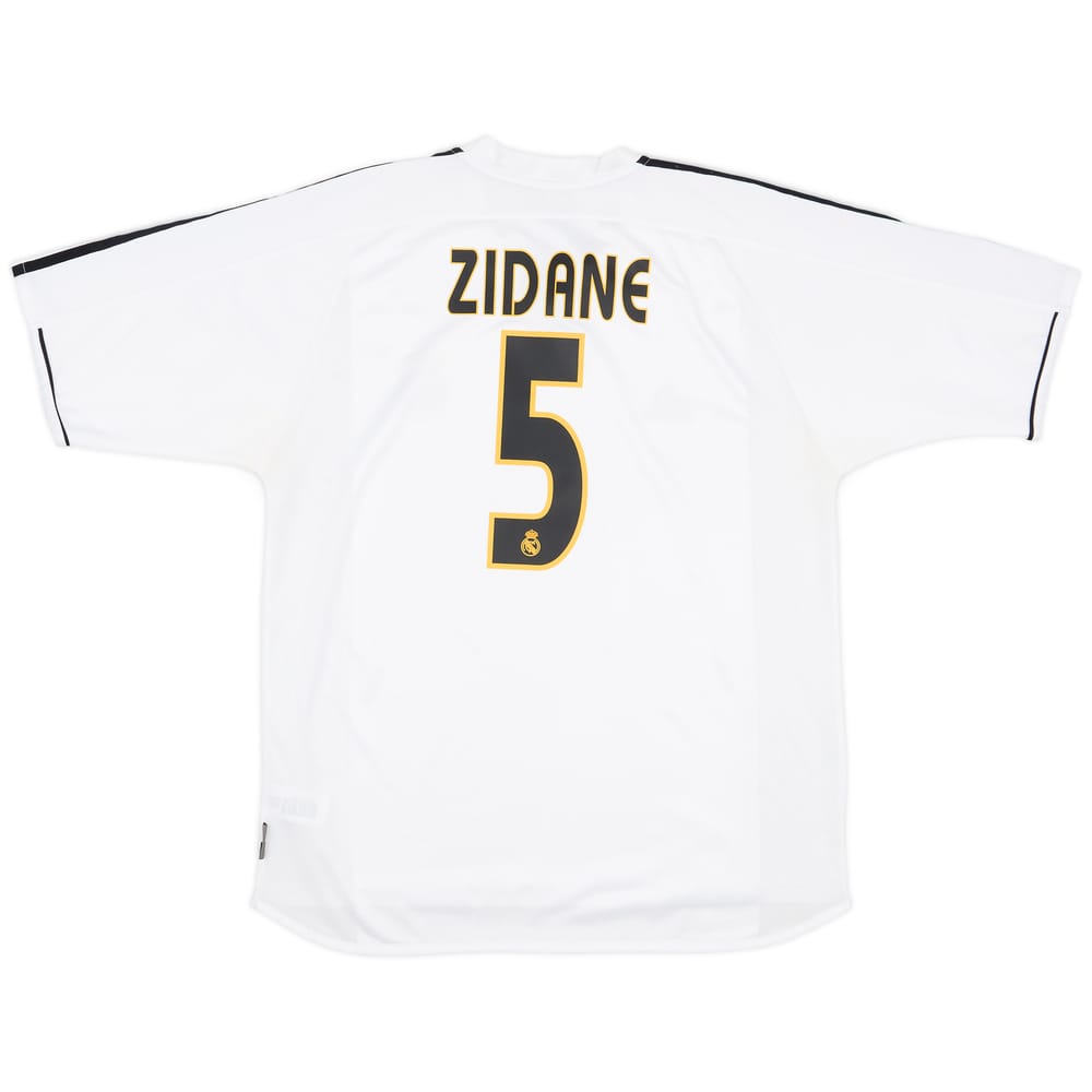 2003-04 Real Madrid Home Shirt Zidane #5 - 6/10 - (XL)