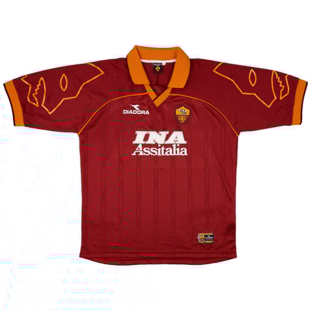 1999-00 Roma Home Shirt - 8/10 - (XXL)