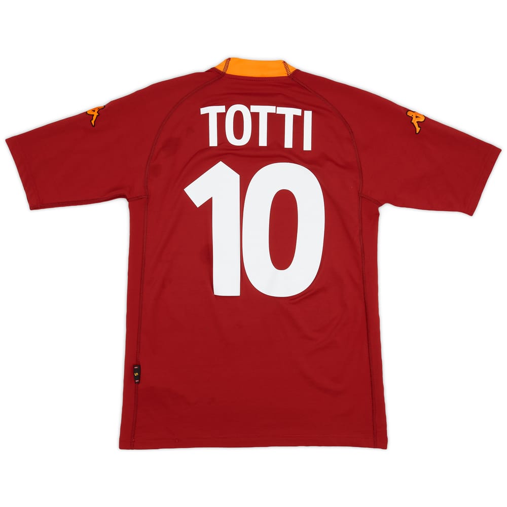 2000-01 Roma Home Shirt Totti #10 - 6/10 - (S)