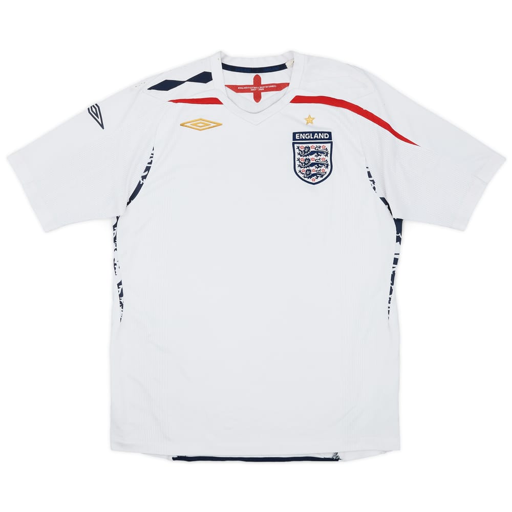2007-09 England Home Shirt - 5/10 - (M)