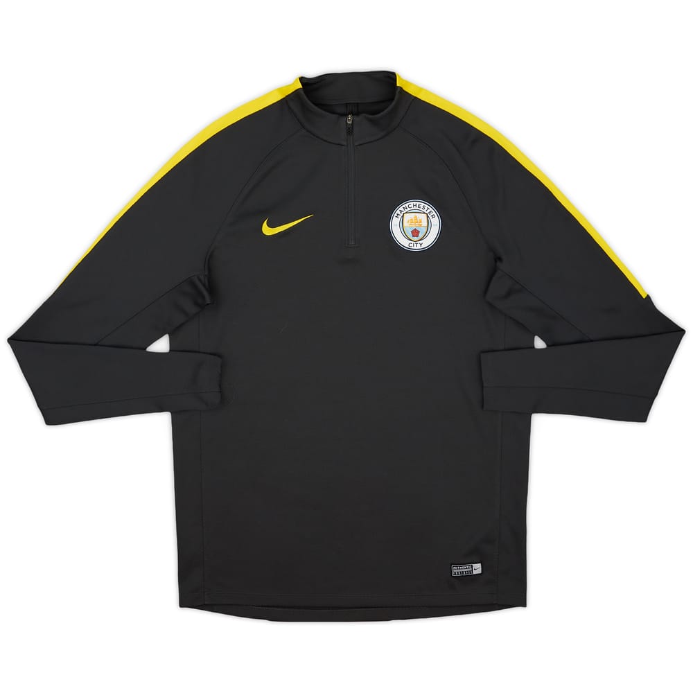 2016-17 Manchester City Nike 1/4 Zip Drill Top - 6/10 - (M)