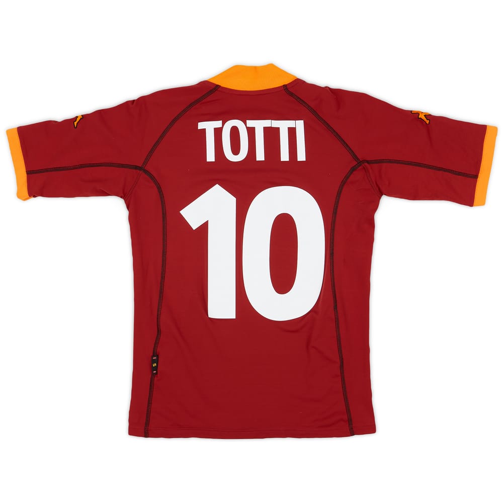 2001-02 Roma Home Shirt Totti #10 - 6/10 - (S)