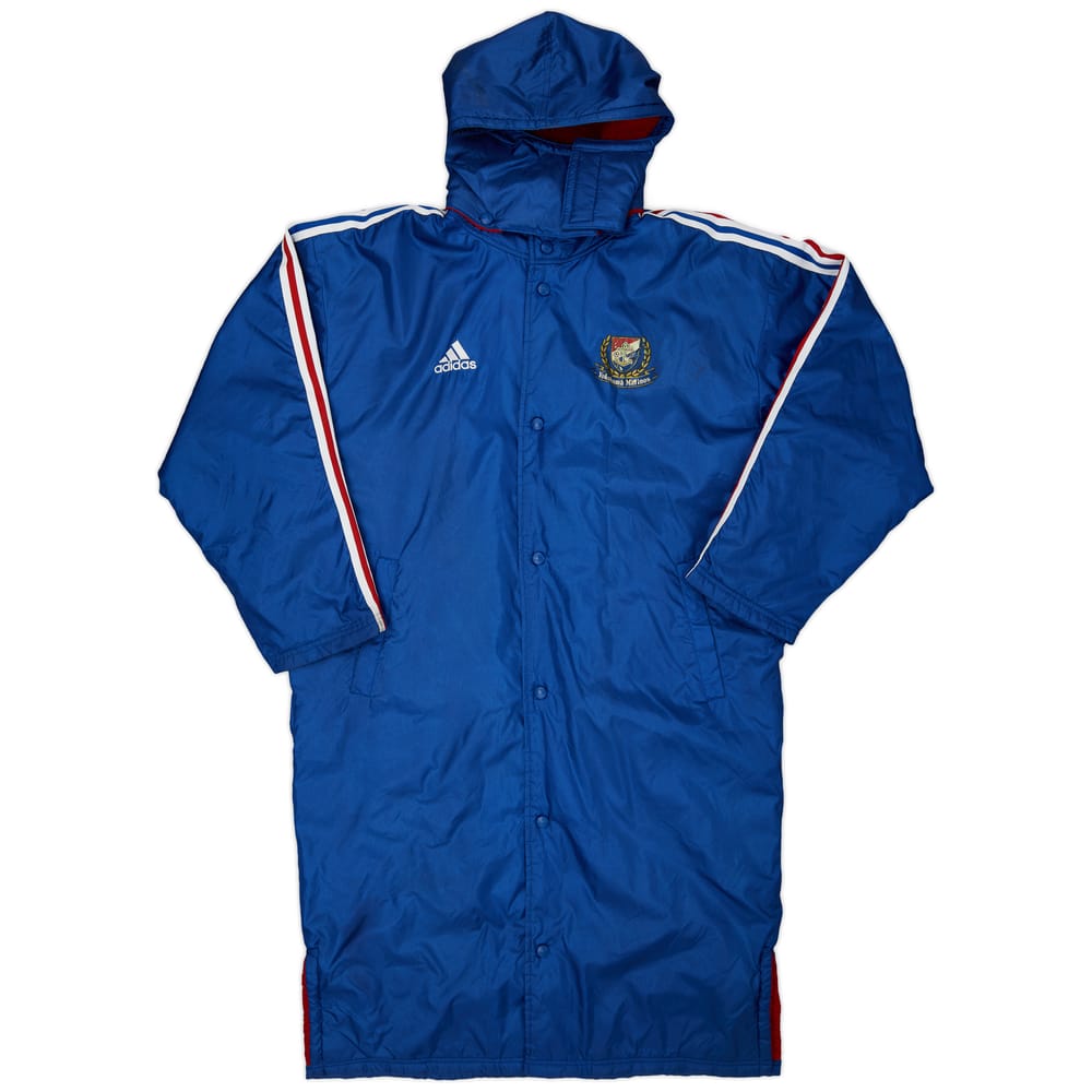 1999-00 Yokohoma Marinos adidas Hooded Bench Coat - 6/10 - (L)