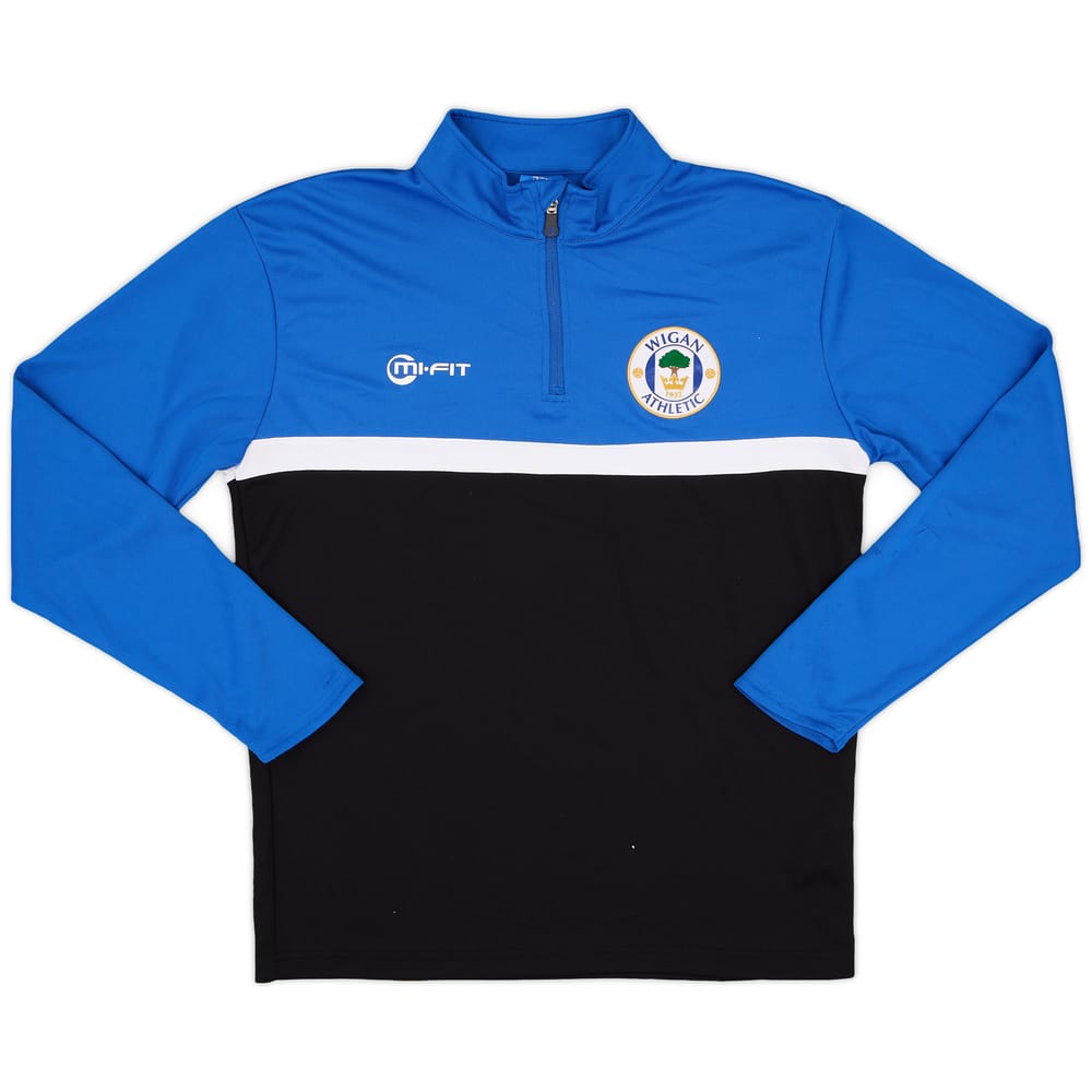 2012-13 Wigan Mi-Fit 1/4 Zip Drill Top - 8/10 - (S)