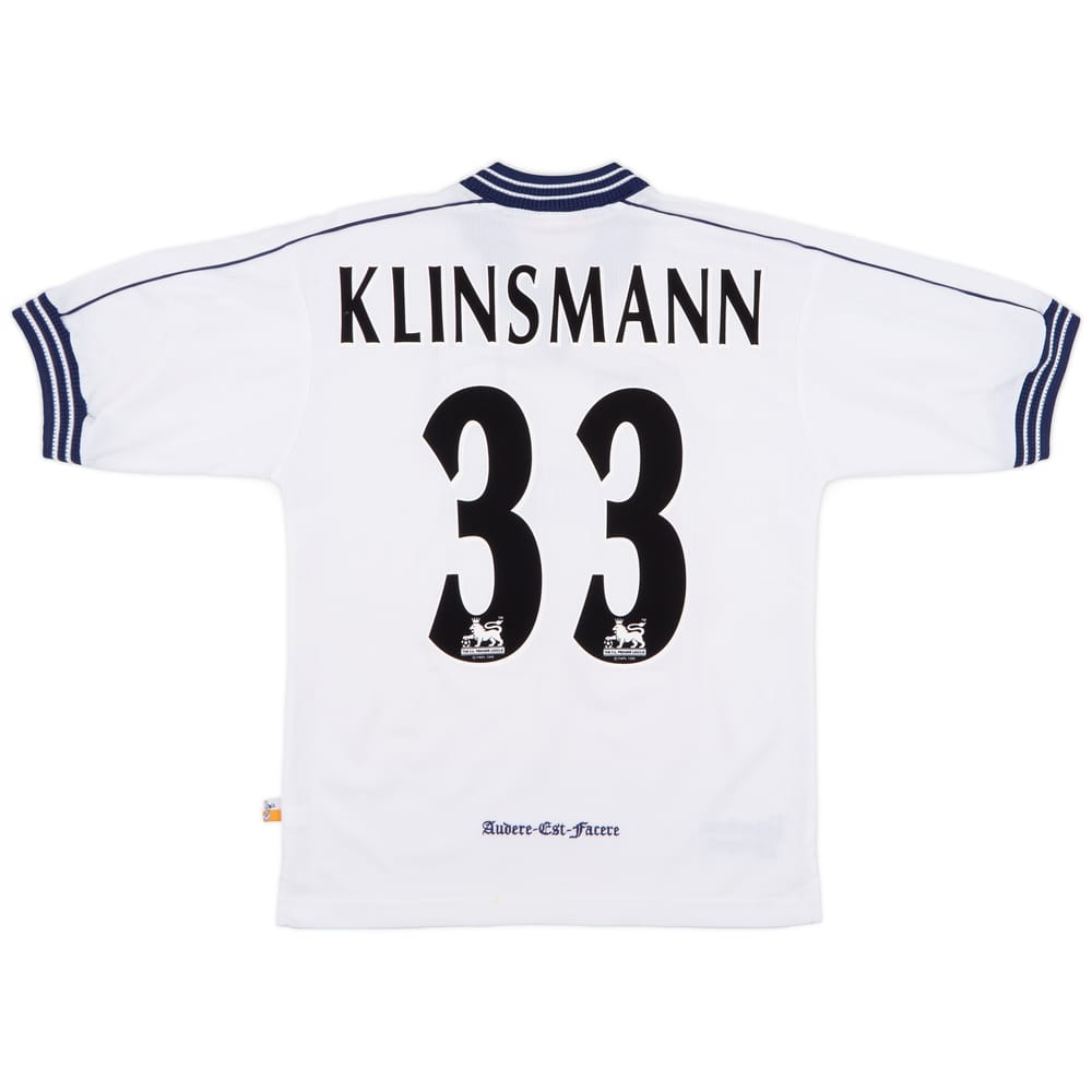 1997-99 Tottenham Home Shirt Klinsmann #33 - 8/10 - (XL.Boys)