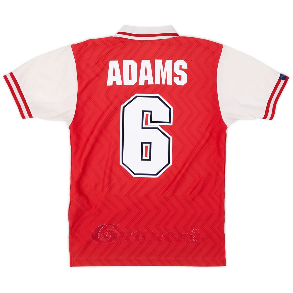 1996-98 Arsenal Home Shirt Adams #6 - 6/10 - (S)