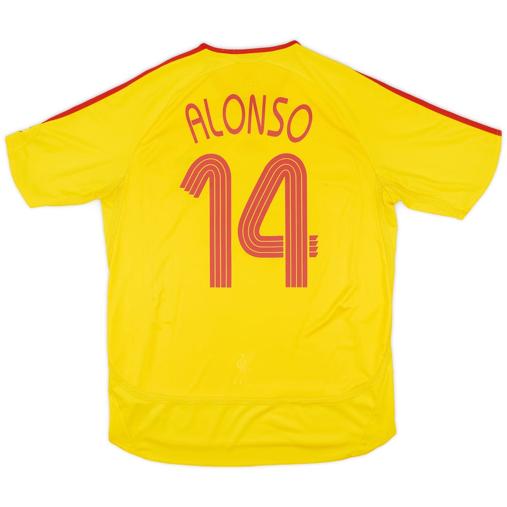 2006-07 Liverpool Away Shirt Alonso #14 - 5/10 - (L)
