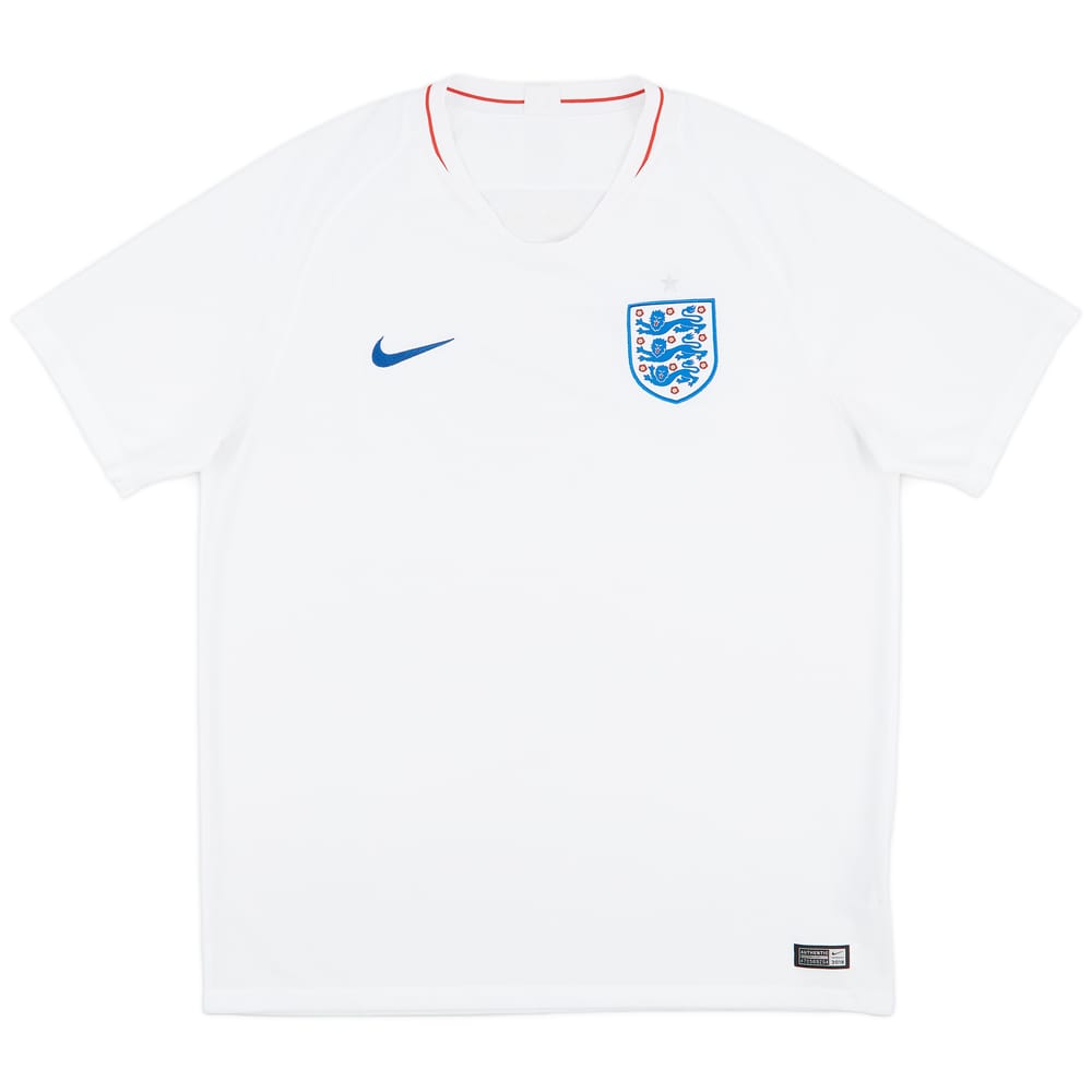2018-19 England Home Shirt - 9/10 - (XL)