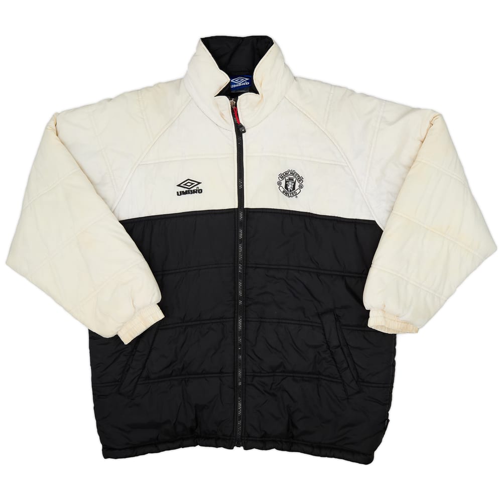1998-99 Manchester United Umbro Padded Bench Coat - 5/10 - (S)