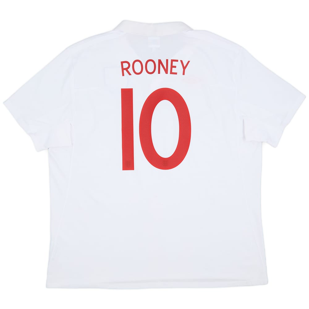 2009-10 England Home Shirt Rooney #10 - 8/10 - (3XL)