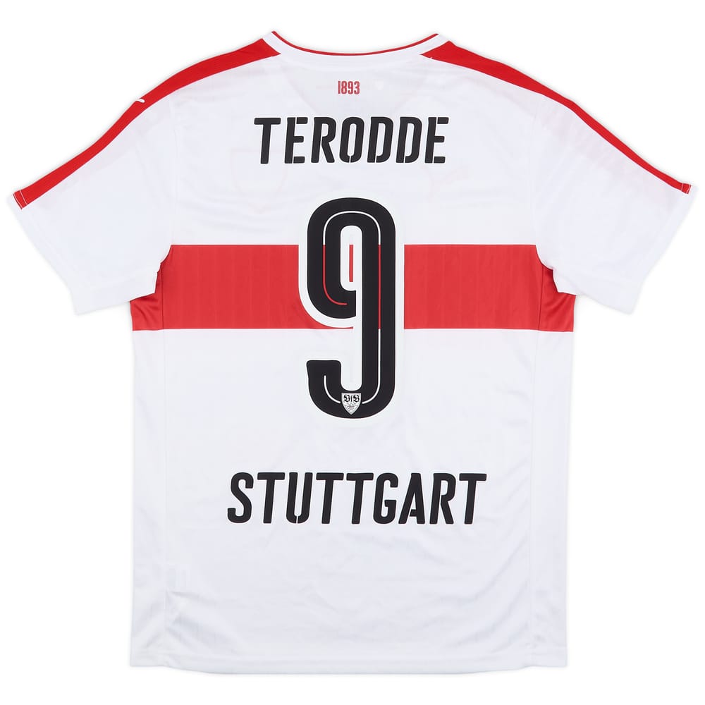 2016-17 Stuttgart Home Shirt Terodde #9 - 10/10 - (M)