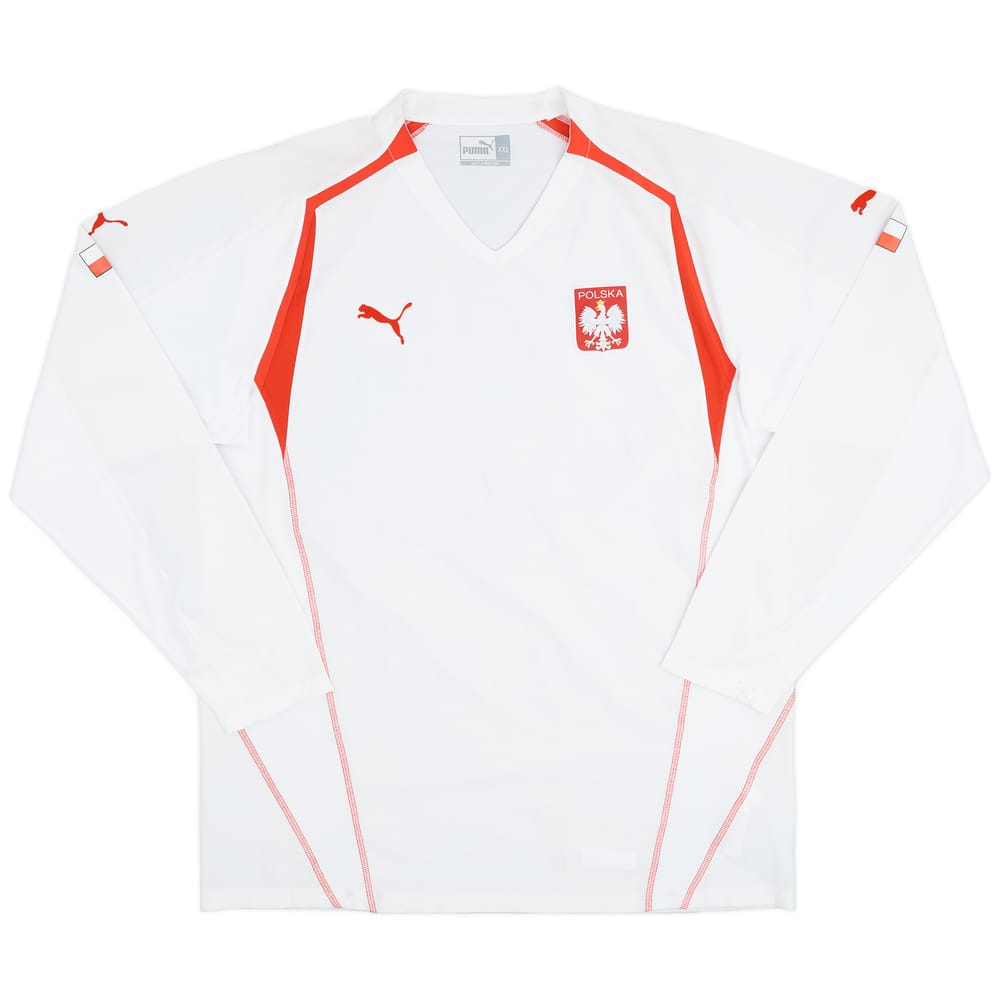 2004-06 Poland Home L/S Shirt - 9/10 - (XL)