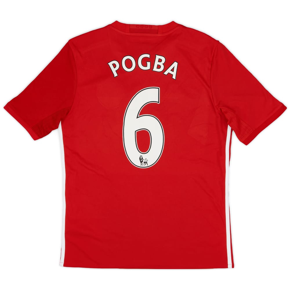 2016-17 Manchester United Home Shirt Pogba #6 - 7/10 - (XL.Boys)
