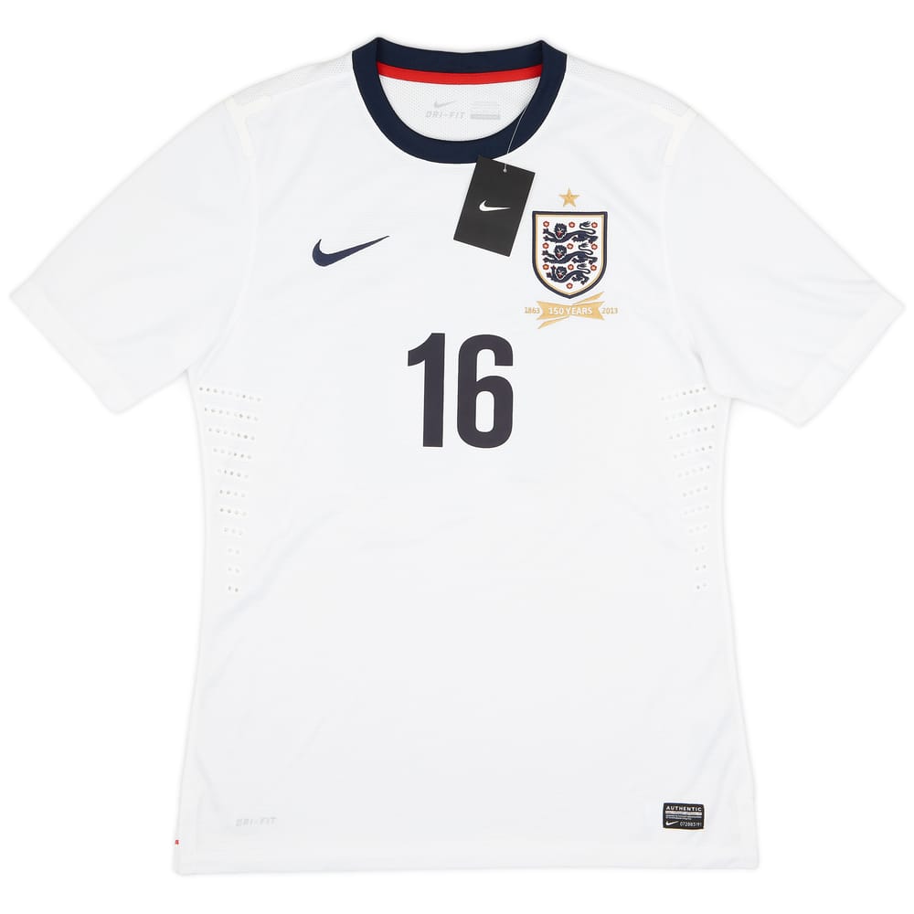 2013 England 150th Anniversary Player Issue Home Shirt #16 (L)