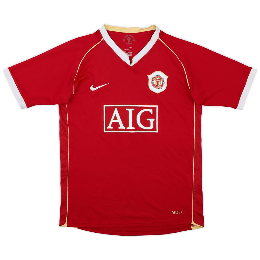 2006-07 Manchester United Home Shirt - 4/10 - (XL.Boys)