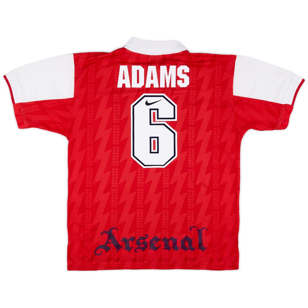 1994-96 Arsenal Home Shirt Adams #6 - 8/10 - (XL)