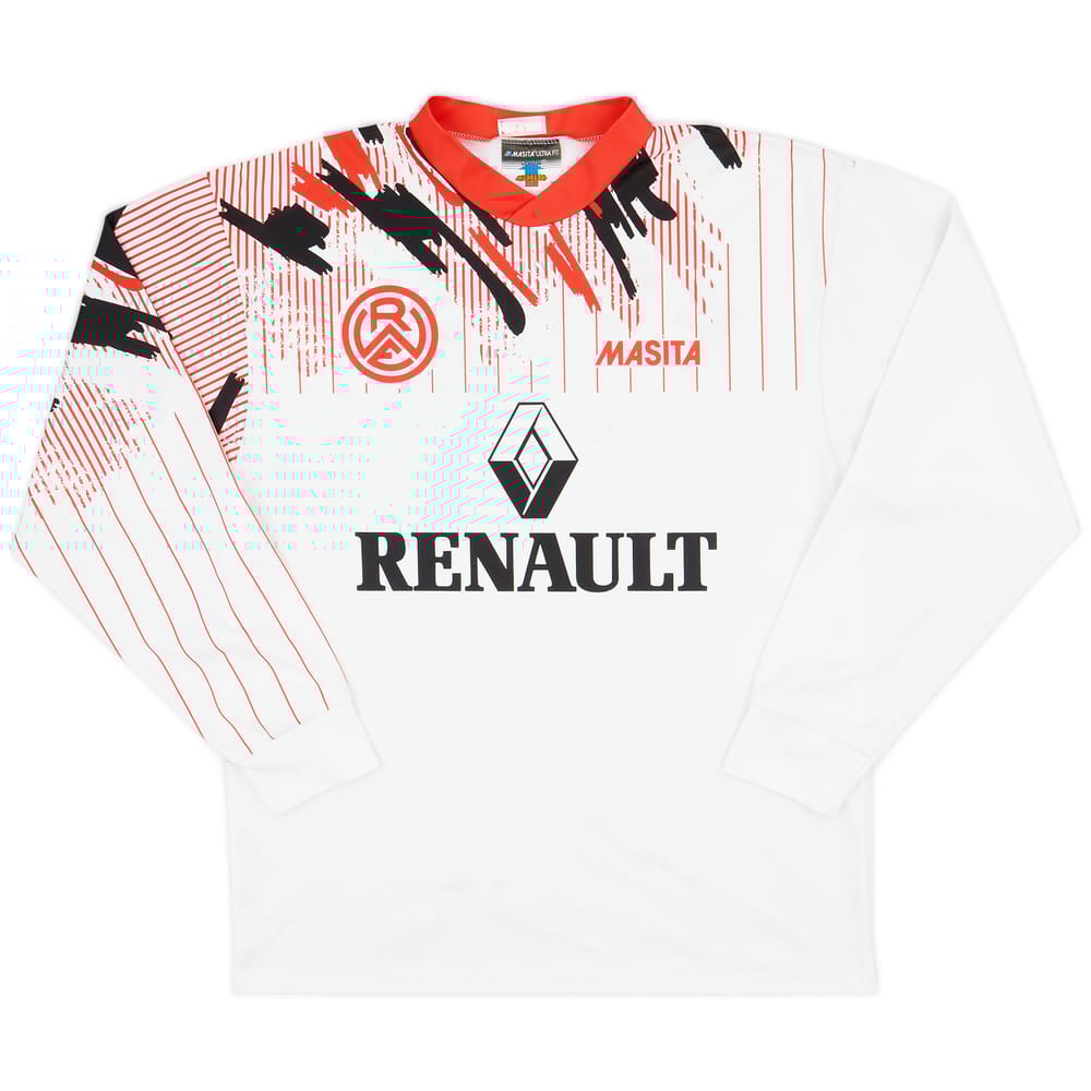 1992-93 Rot-Weiss Essen Home L/S Shirt - 9/10 - (XL)