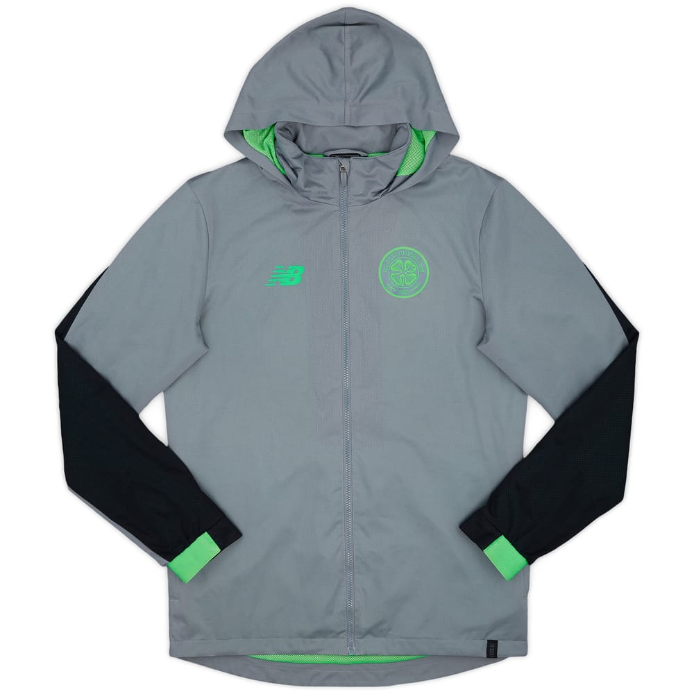 2017-18 Celtic New Balance Hooded Track Jacket - 9/10 - (M)