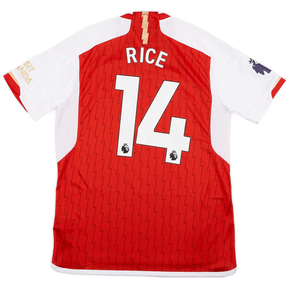 2023-24 Arsenal Home Shirt Rice #14 (L)