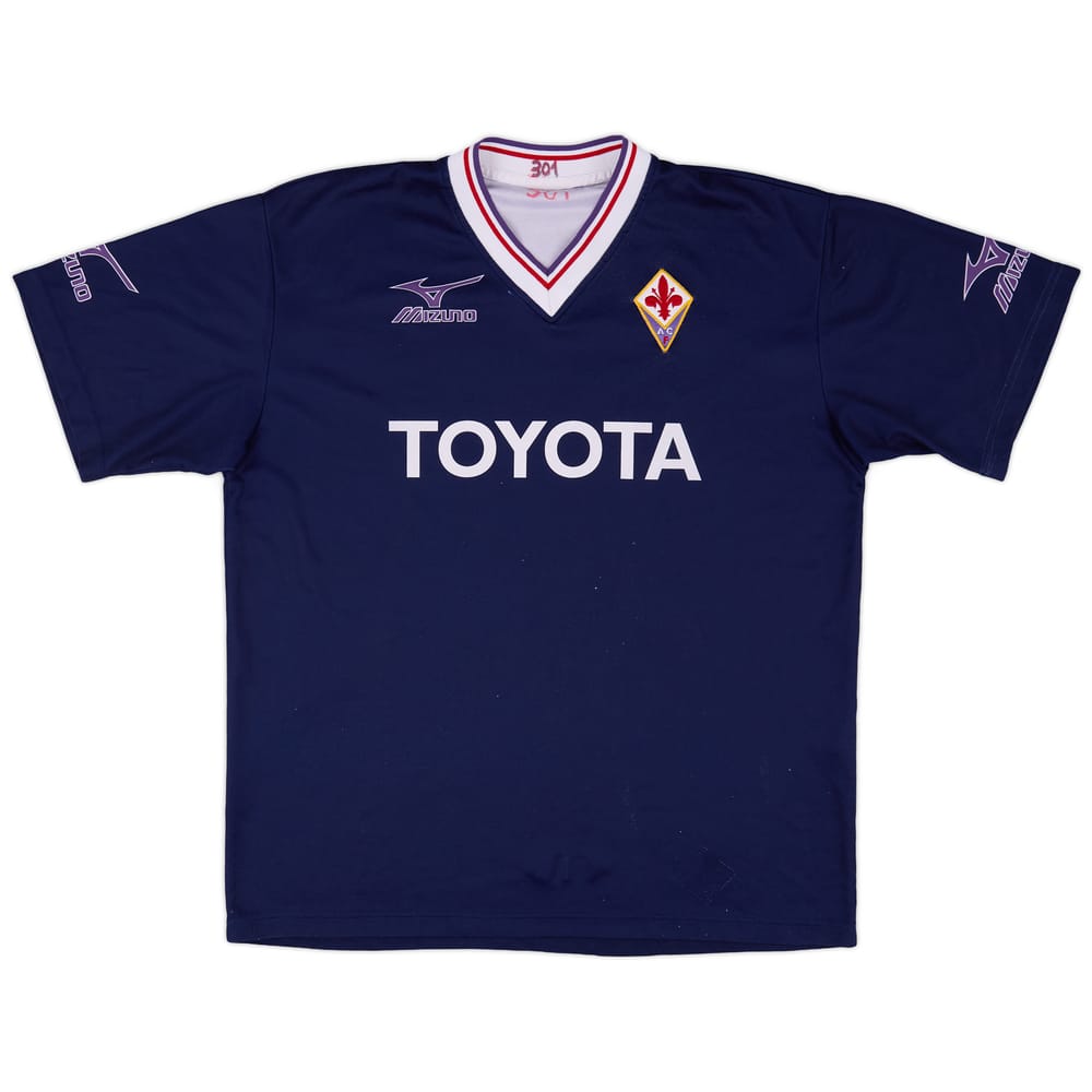 2001-02 Fiorentina Mizuno Training Shirt - 7/10 - (L)
