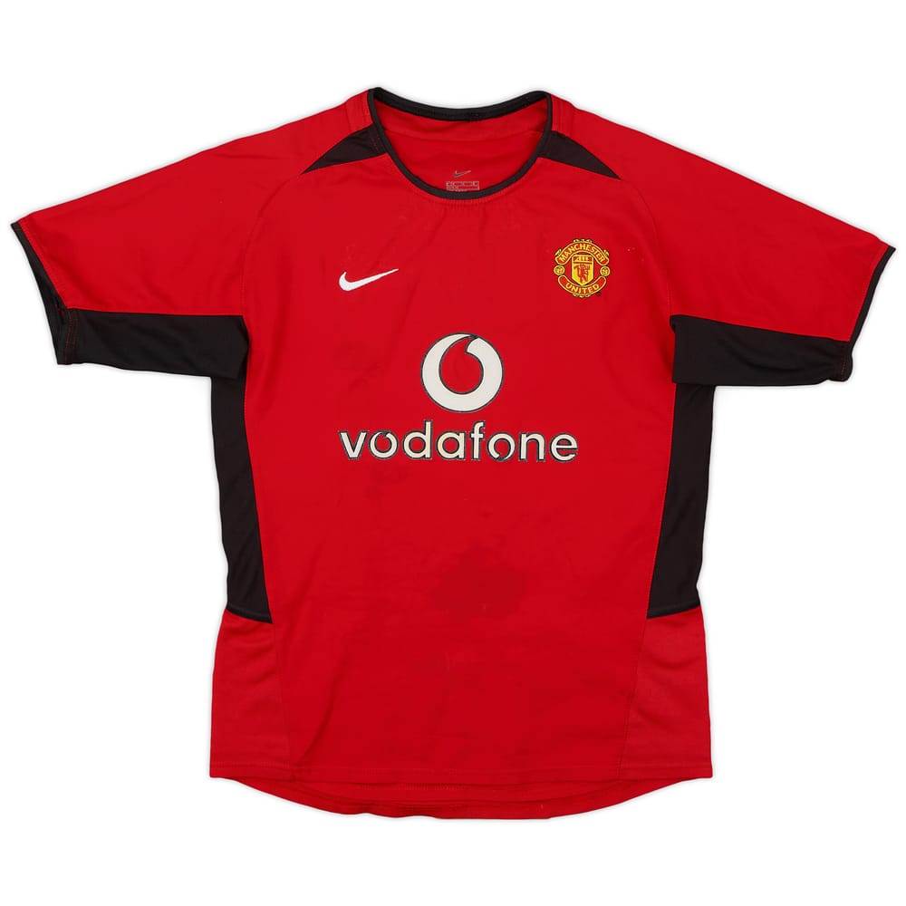 2002-04 Manchester United Home Shirt - 8/10 - (M.Boys)