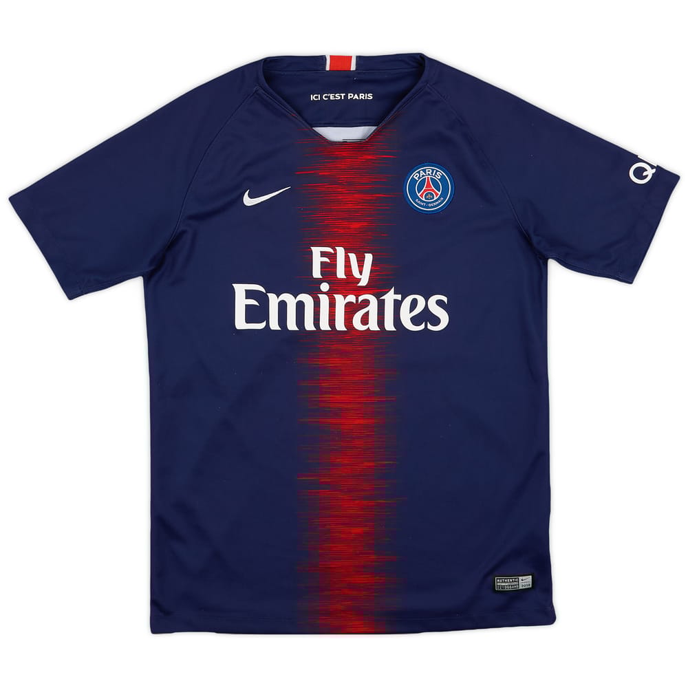 2018-19 Paris Saint-Germain Home Shirt - 8/10 - (XL.Boys)