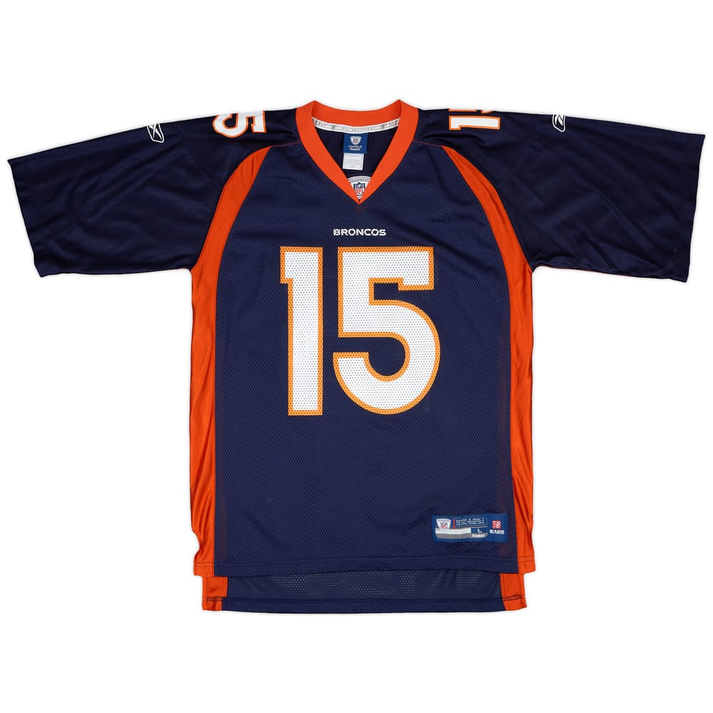 2010-11 Denver Broncos Tebow #15 Reebok On Field Home Jersey - 9/10 - (L)