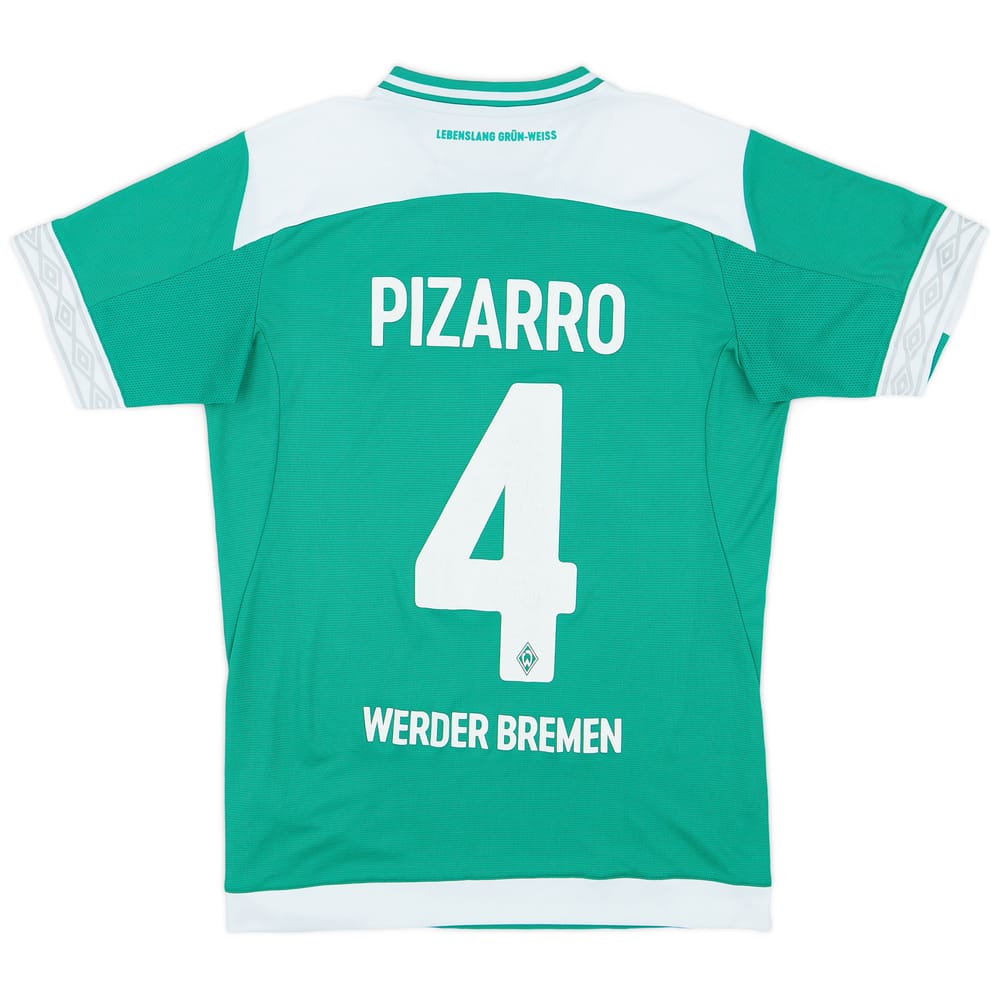 2018-19 Werder Bremen Home Shirt Pizarro #4 - 6/10 - (S)
