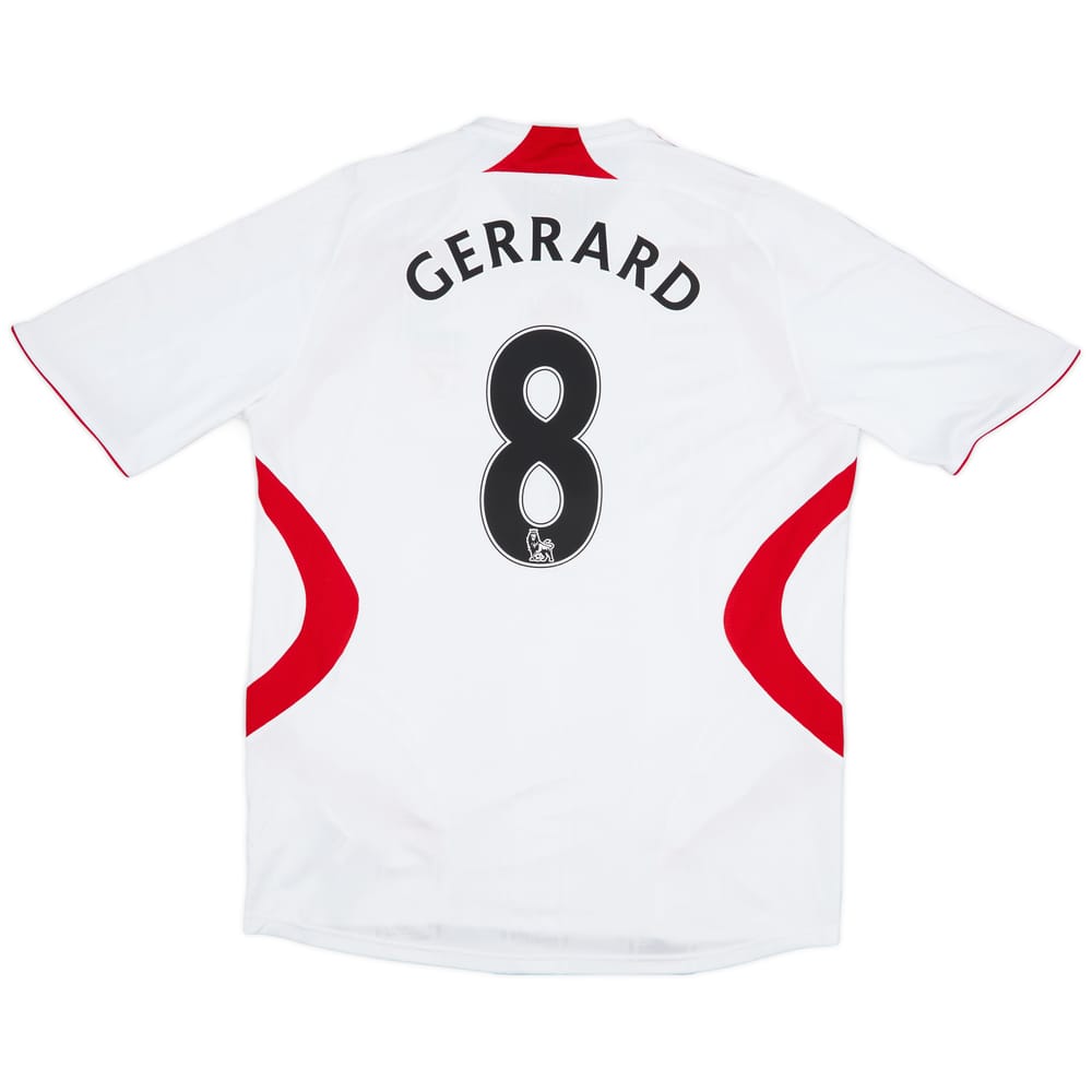 2007-08 Liverpool Away Shirt Gerrard #8 - 6/10 - (L)