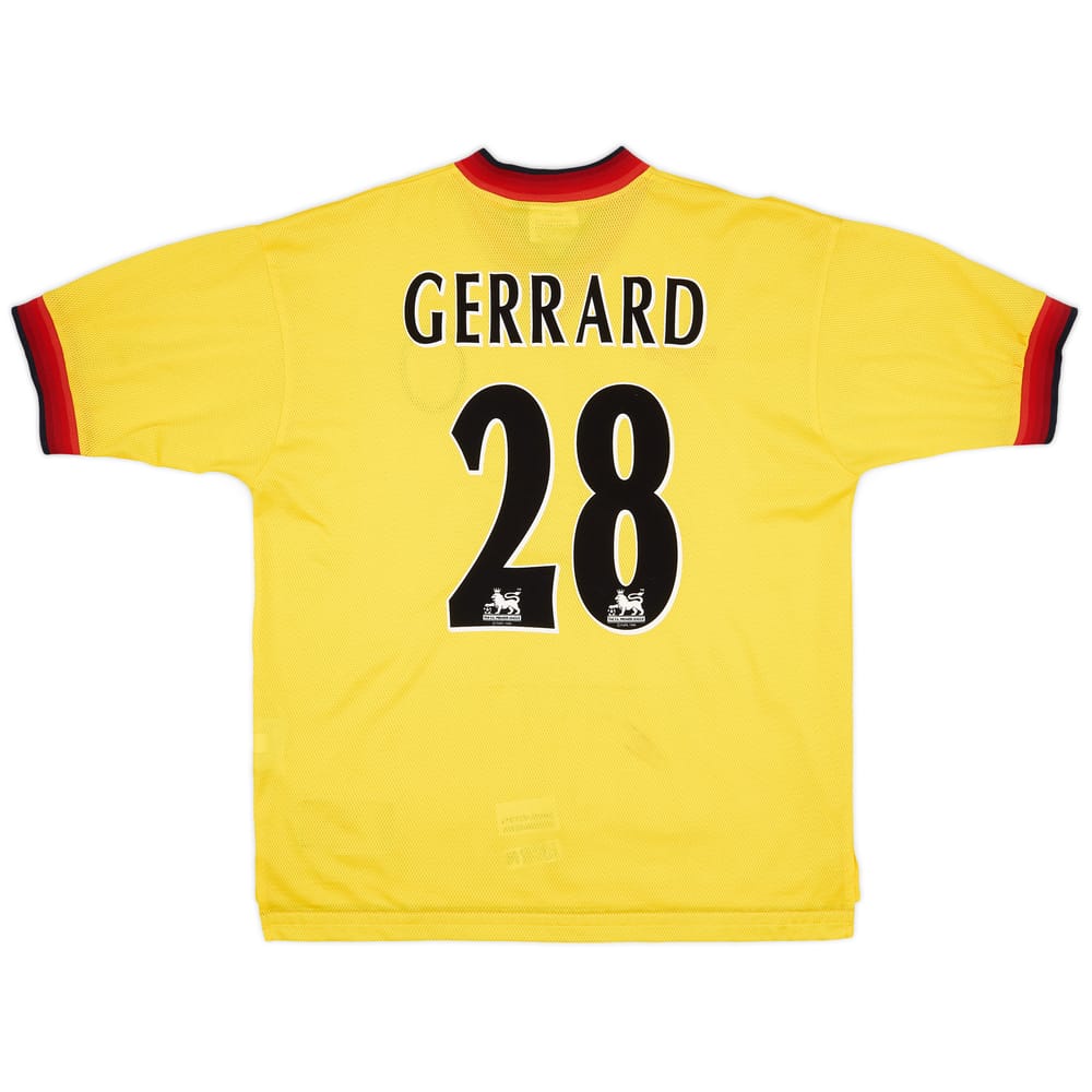 1997-99 Liverpool Away Shirt Gerrard #28 - 7/10 - (L)