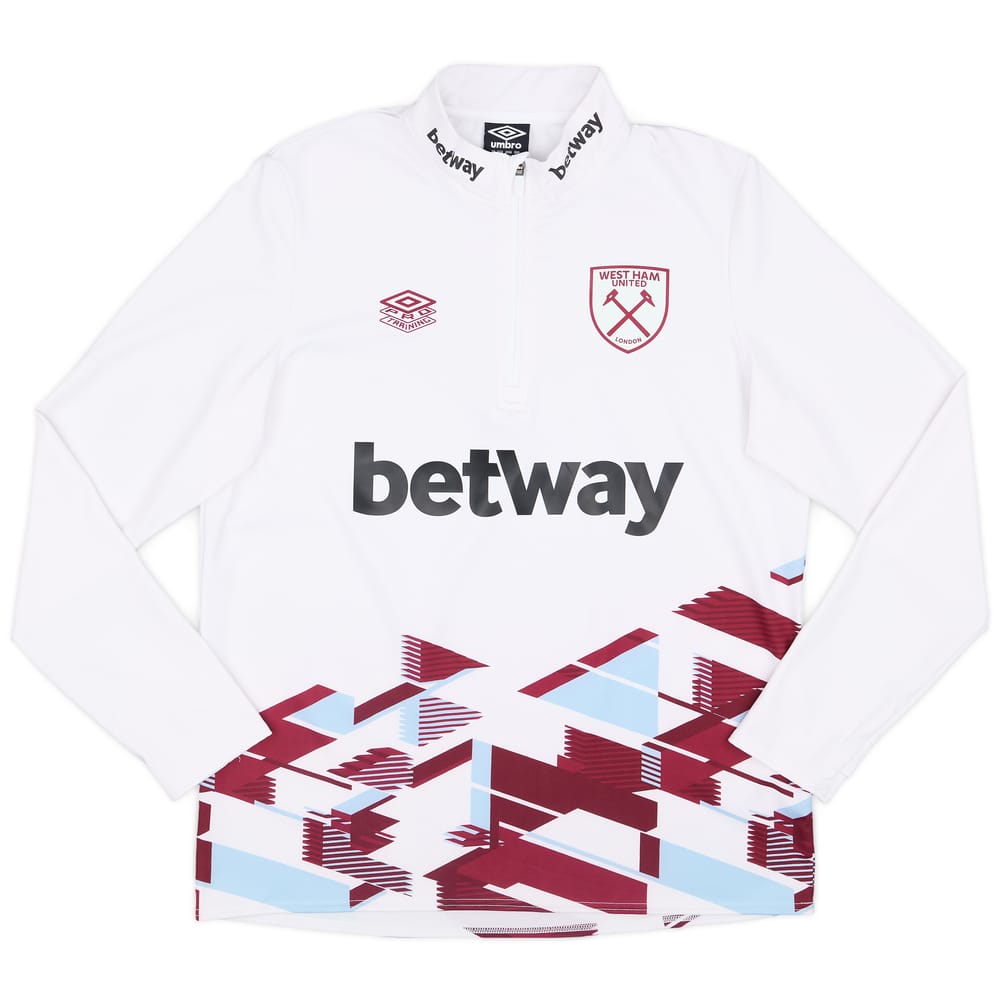 2023-24 West Ham Player Issue 1/4 Zip Training Top - 9/10