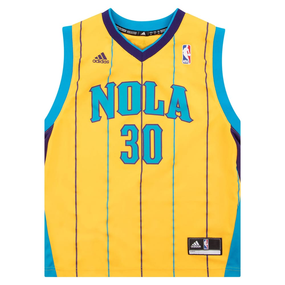 2011-13 New Orleans Hornets West #30 adidas Jersey (Alternate) Y