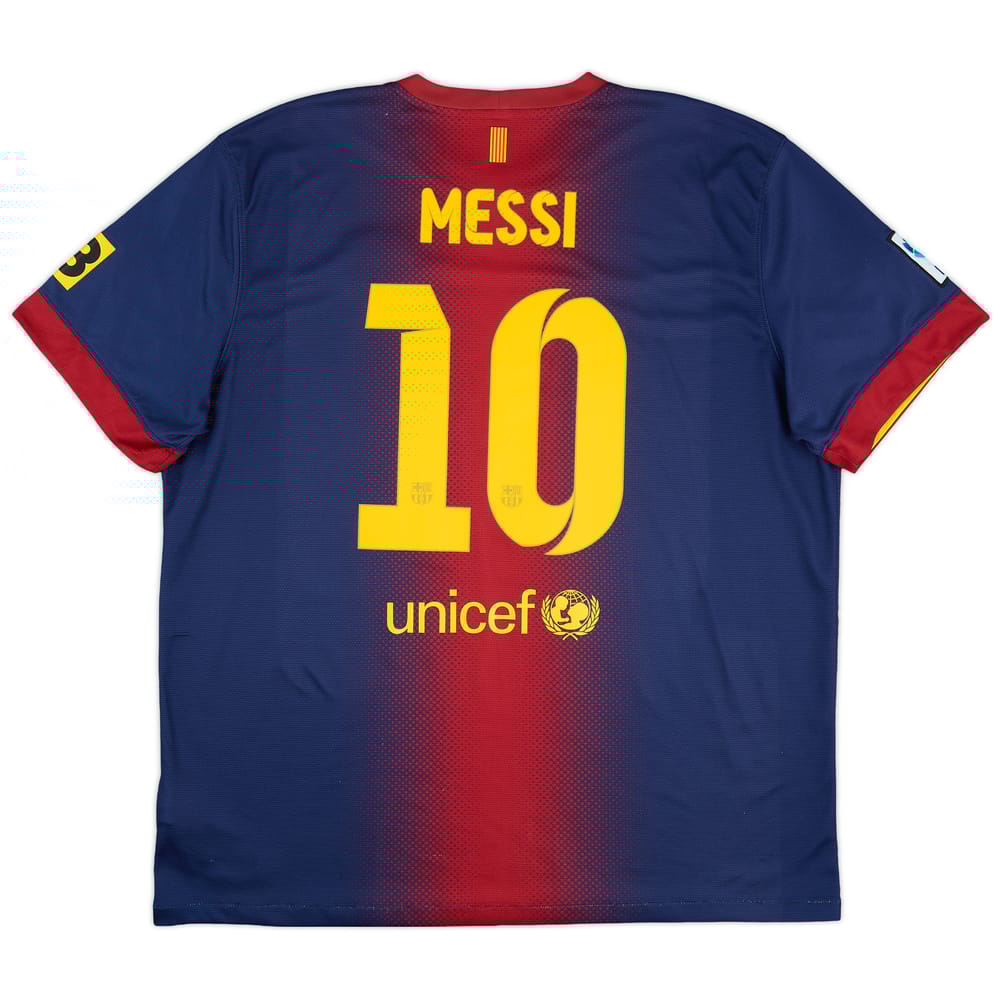 2012-13 Barcelona Home Shirt Messi #10 - 7/10 - (XXL)
