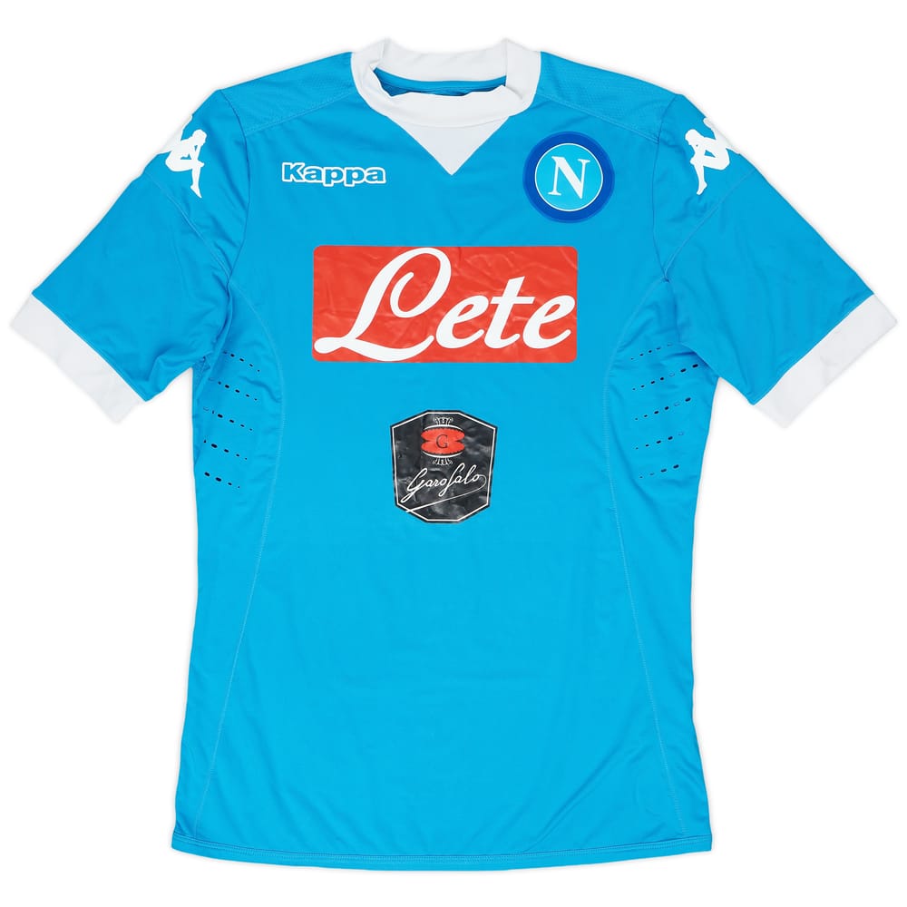 2015-16 Napoli Authentic Home Shirt - 7/10 - (L)