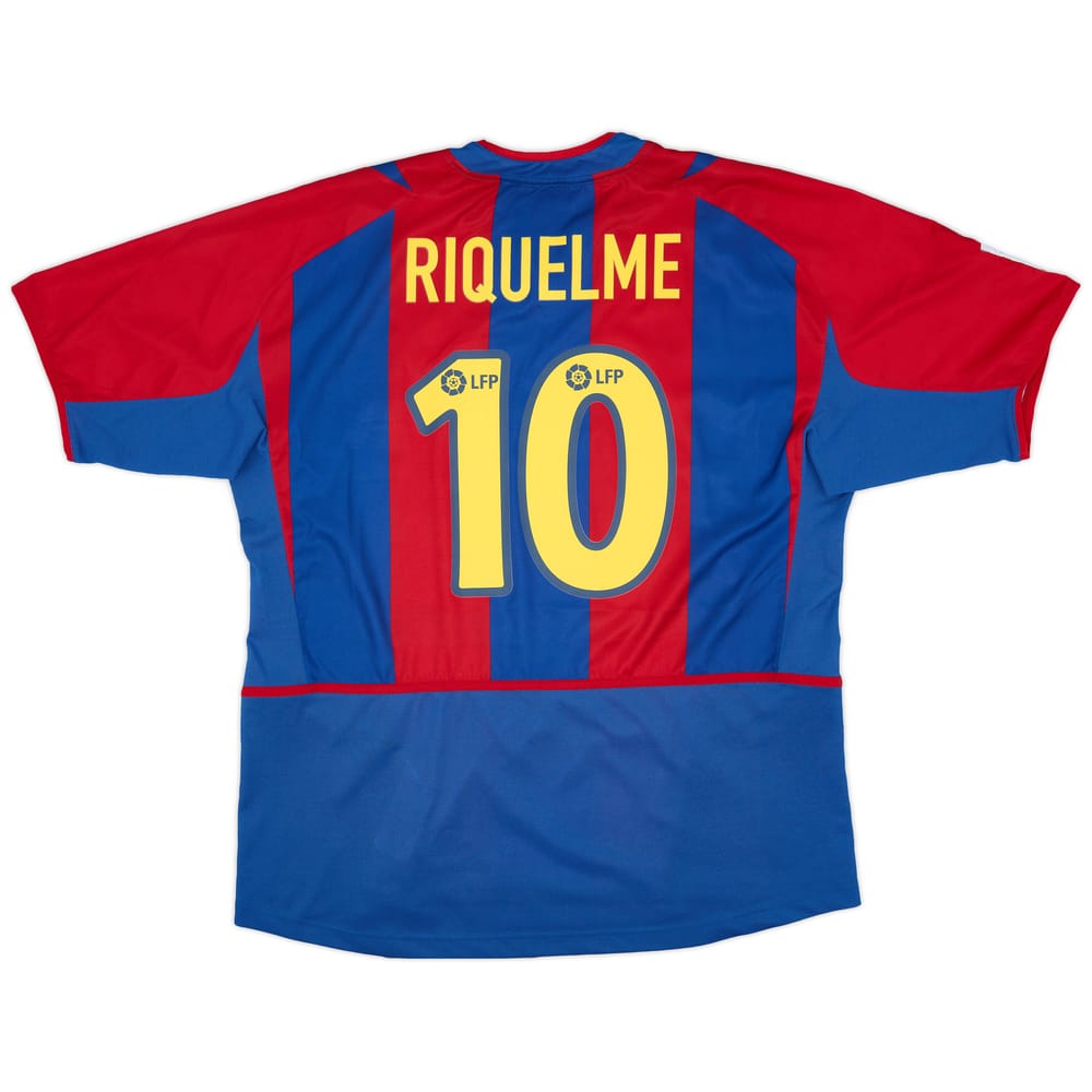 2002-03 Barcelona Home Shirt Riquelme #10 - 8/10 - (S)