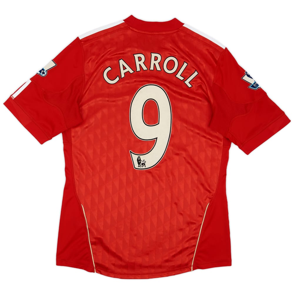 2010-12 Liverpool Home Shirt Carroll #9 - 4/10 - (M)