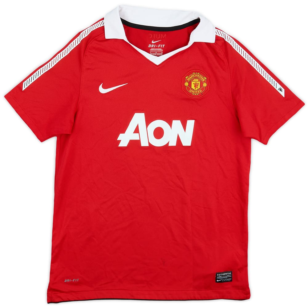 2010-11 Manchester United Home Shirt - 7/10 - (L.Boys)
