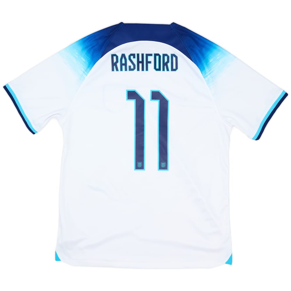 2022-23 England Home Shirt Rashford #11 - 8/10 - (L)