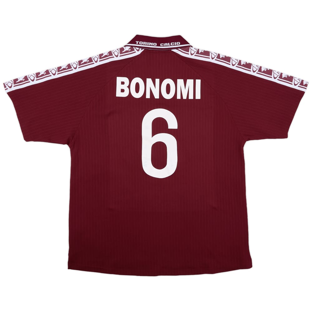 1999-00 Torino Signed Home Shirt Bonomi #6 - 9/10 - (XXL)