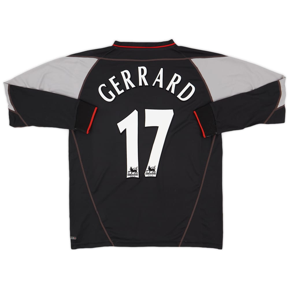 2002-04 Liverpool Away L/S Shirt Gerrard #17 - 7/10 - (M)