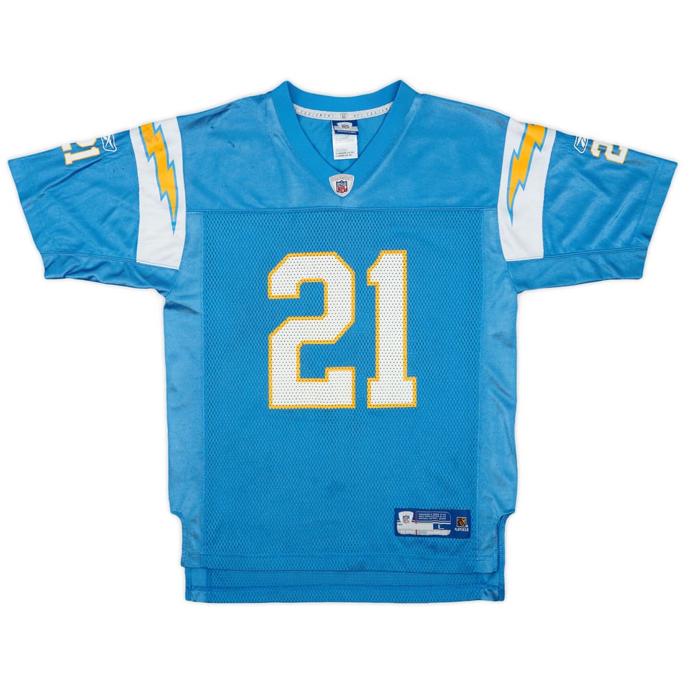 2005-06 San Diego Chargers Tomlinson #21 Reebok On Field Alternate Jersey - 5/10 - (L.Boys)