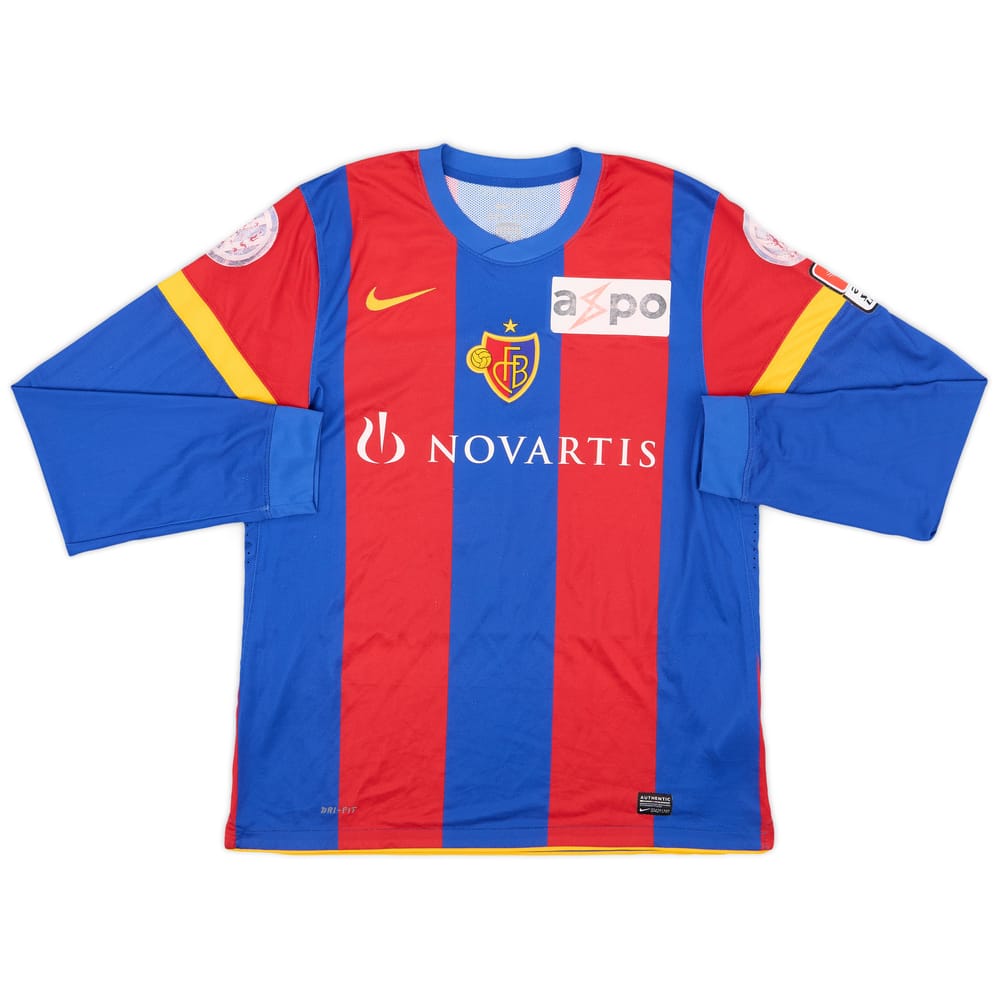 2010-12 FC Basel Match Issue Home L/S Shirt #5
