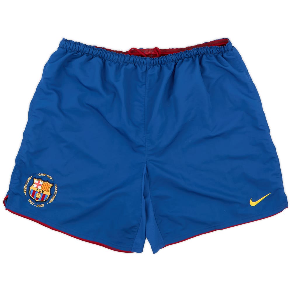 2007-08 Barcelona Home Shorts - 8/10 - (XL)